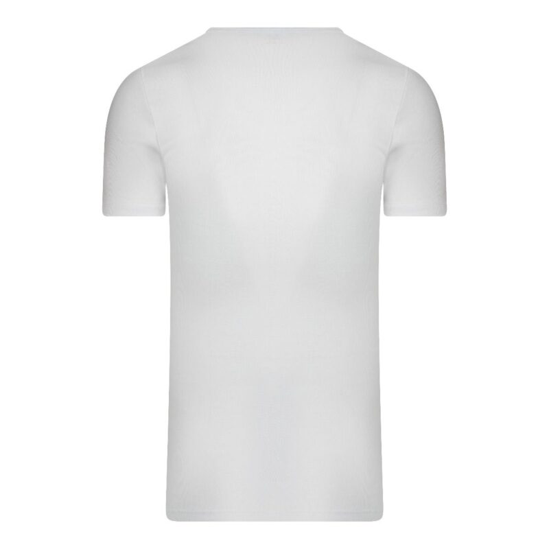 Beeren Heren Extra Lang T-Shirt diepe V-hals M3000 Wit Achterkant