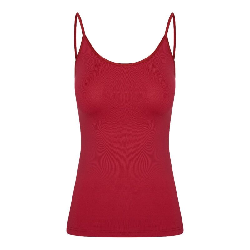 Dames top élégance rood