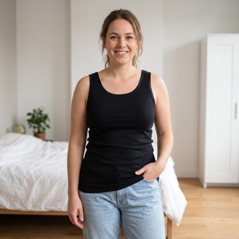 Dames Hemd Madonna Zwart - Afbeelding 2
