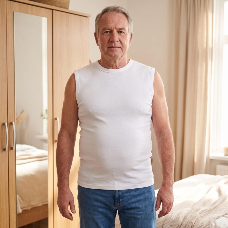 Beeren Mouwloos Shirt M3000 Wit - Afbeelding 3
