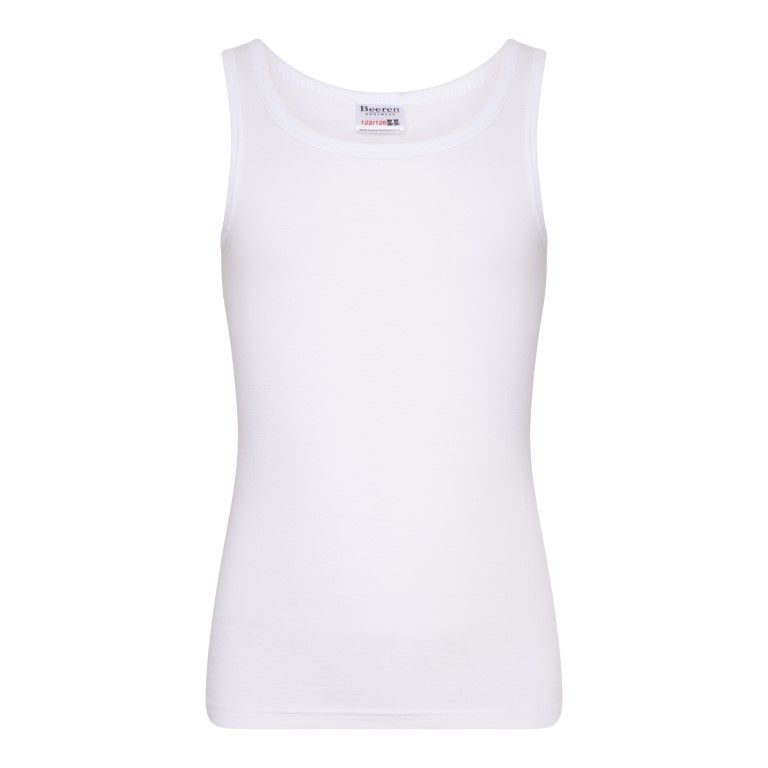 Beeren Jongens Singlet Comfort Feeling Wit
