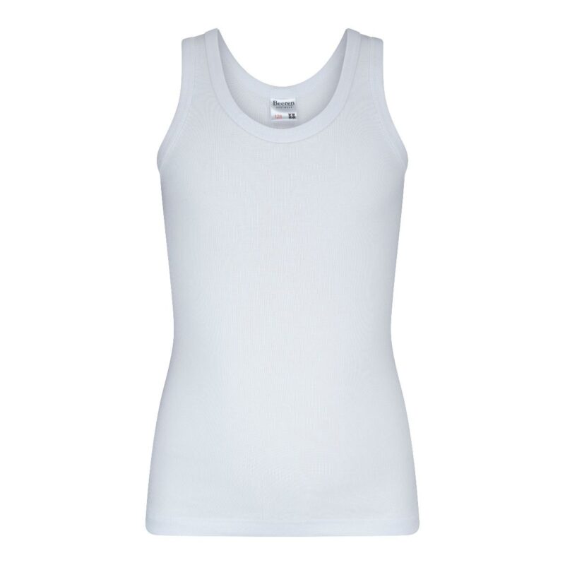 Beeren Jongens Singlet M3000 Wit