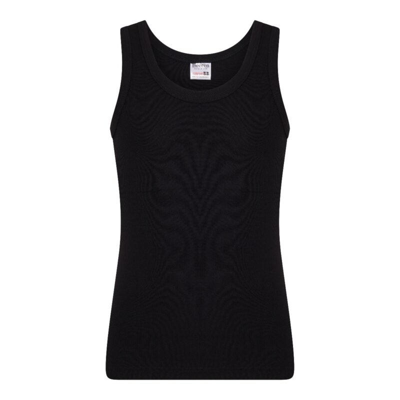 Beeren Jongens Singlet Young Zwart