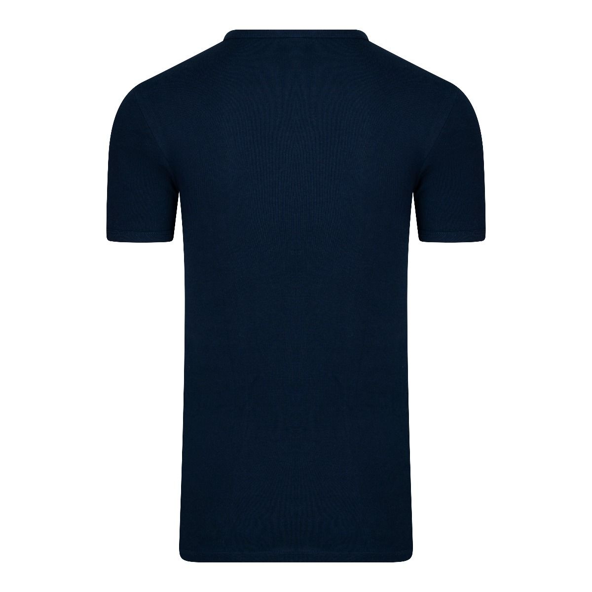 Beeren Extra Lang T-Shirt V-hals Marine achterkant