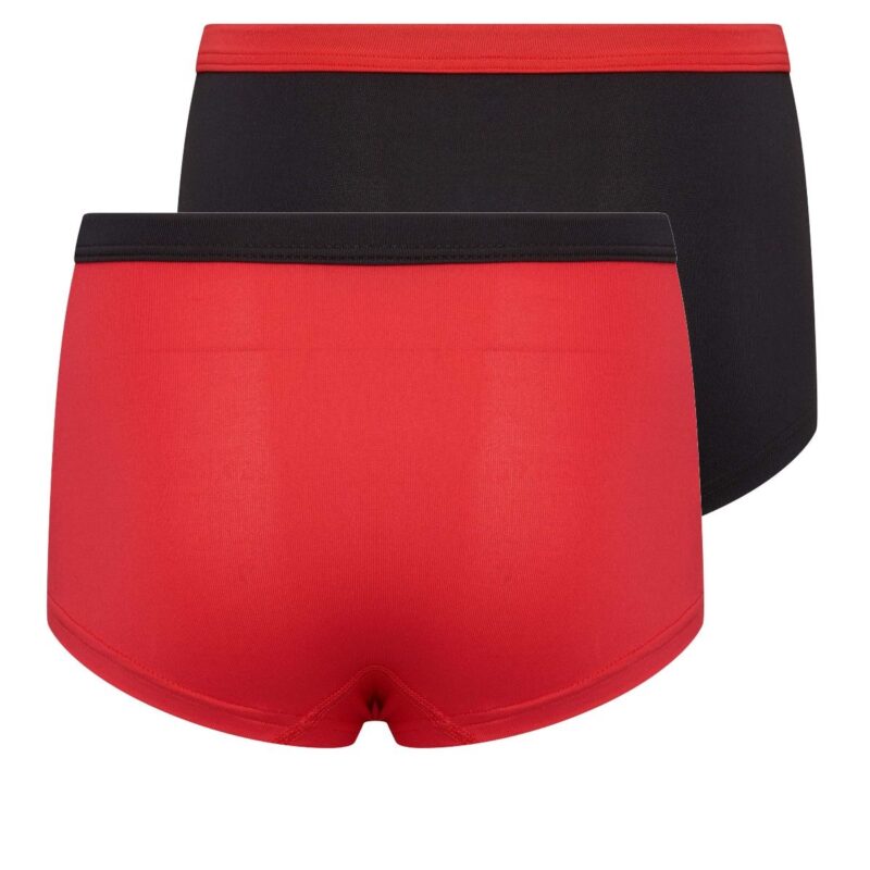 Beeren 2-Pack Mix&Match Meisjes Boxershorts Rood/Zwart - Afbeelding 3