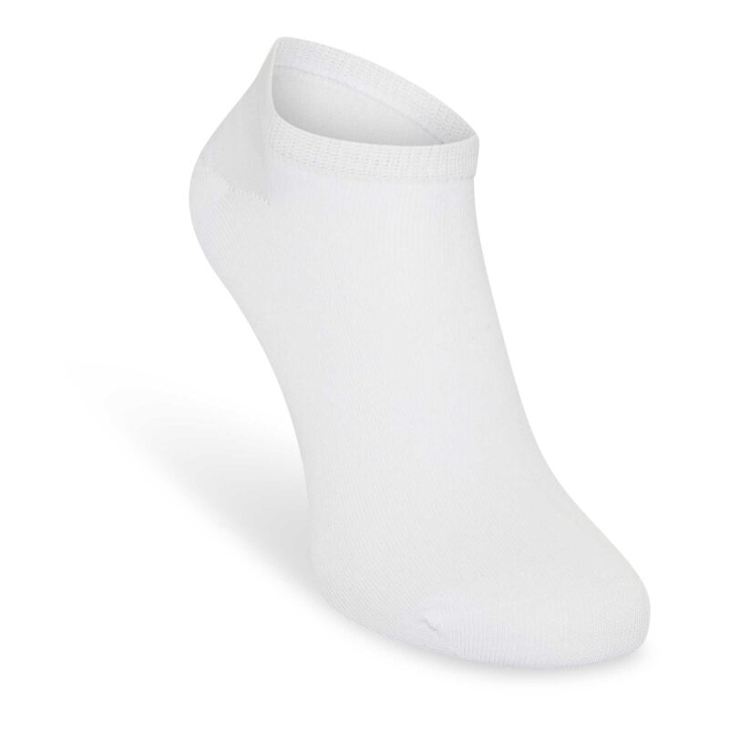 Beeren 3-pack Unisex Basic Sneaker Sokken Wit/Zwart - Afbeelding 2