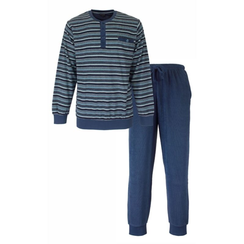 Paul Hopkins Badstof Heren Pyjama Insignia Blue