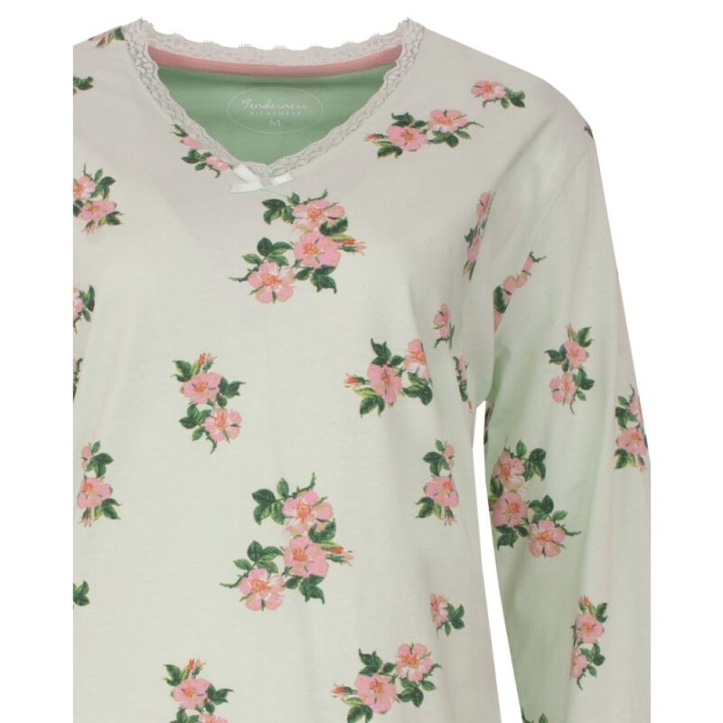 Tenderness Tricot Dames Pyjama cameo green - Afbeelding 3