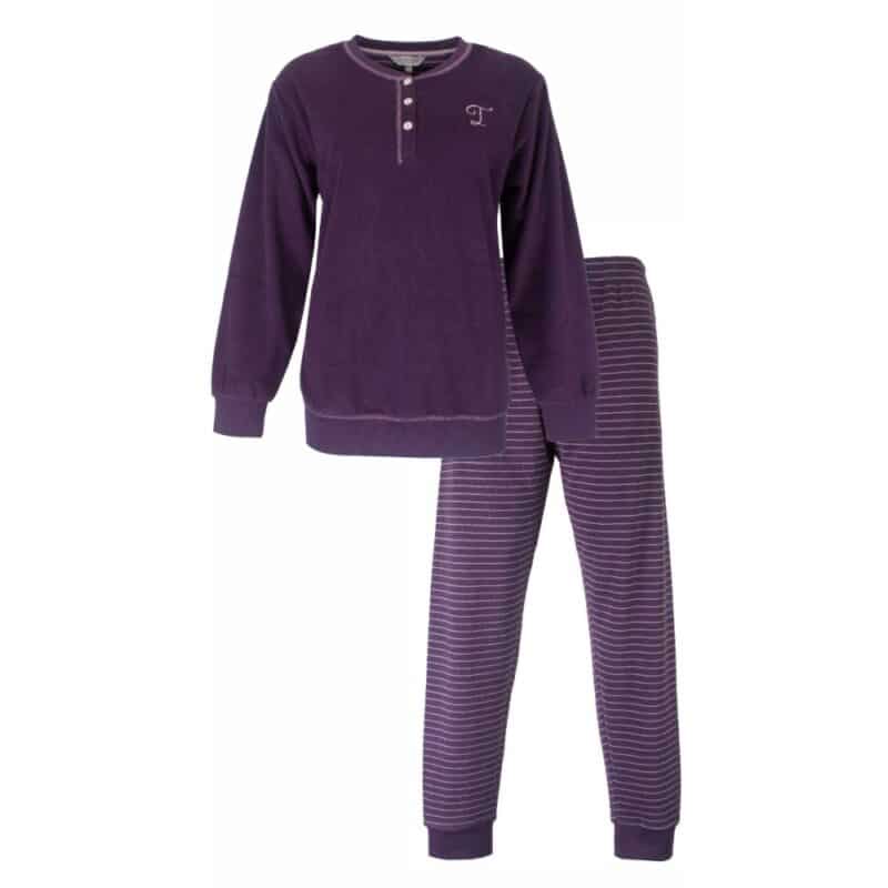 Tenderness Badstof Dames Pyjama Grape Purple