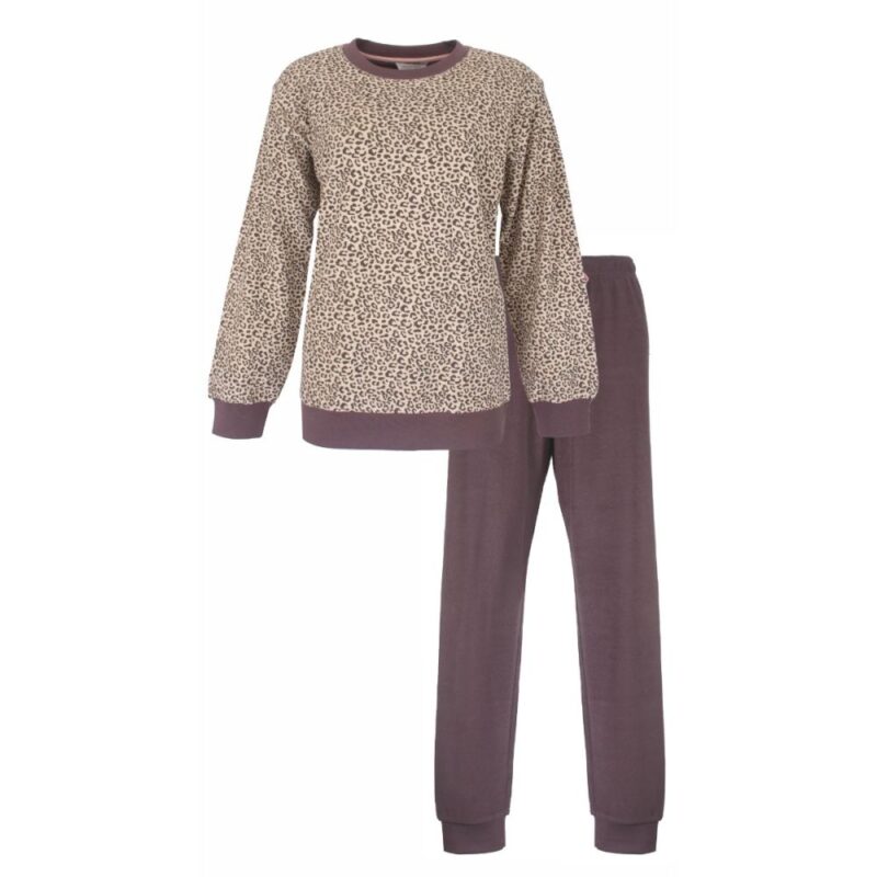 Tenderness Badstof Dames Pyjama Rabbit Brown